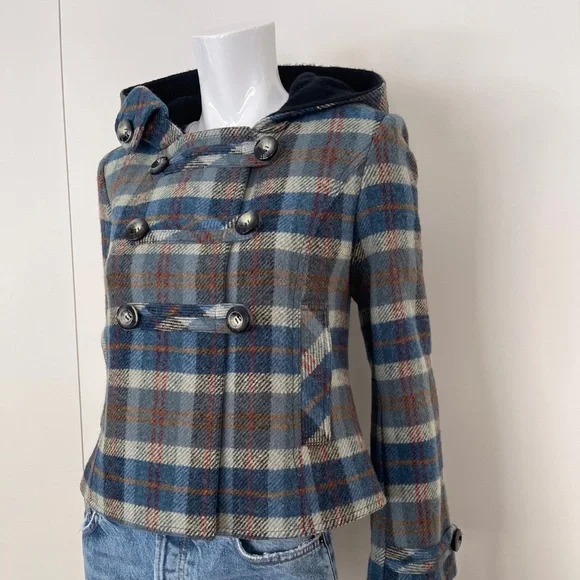 SMYTHE Plaid Cropped Jacket - Picture 3 of 7